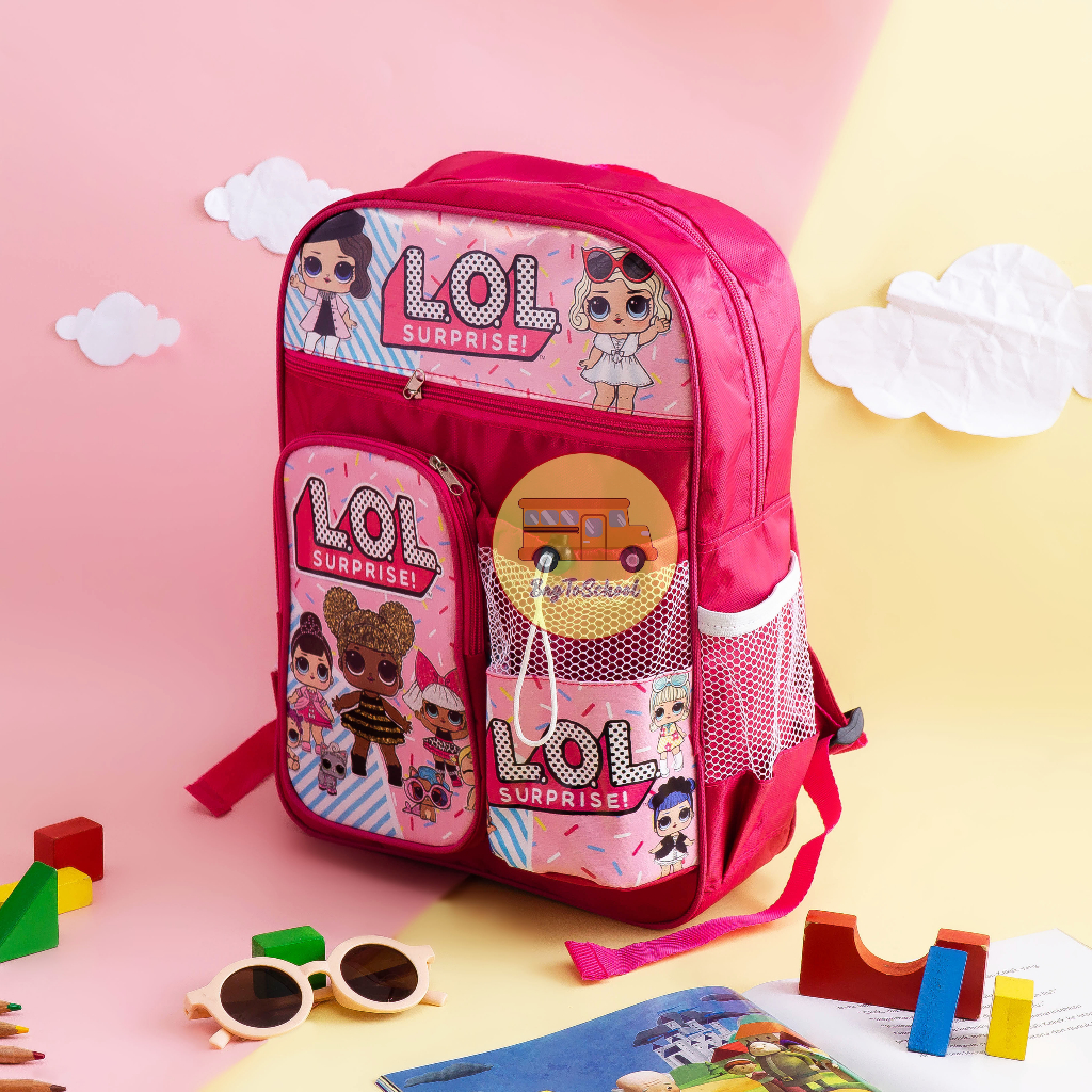 Tas Anak Ransel Fashion Sekolah Anak Perempuan PAUD TK SD MIXUE,PONY,LITTLE PONY,FROZEN DAN LOL