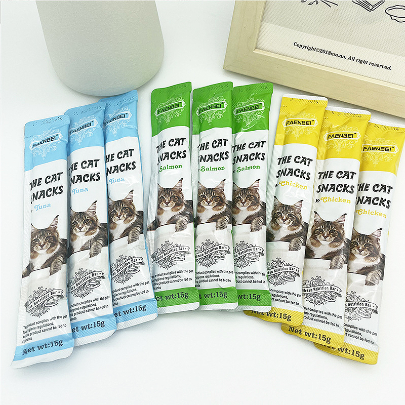 【Cat7】Snack Hewan Peliharaan Cemilan Kucing Cat Strip 15g/strip Kuing Kecil dan Kucing Besar Snack Pengemukan Kucing Pelengkapa Hewan Peliharaan