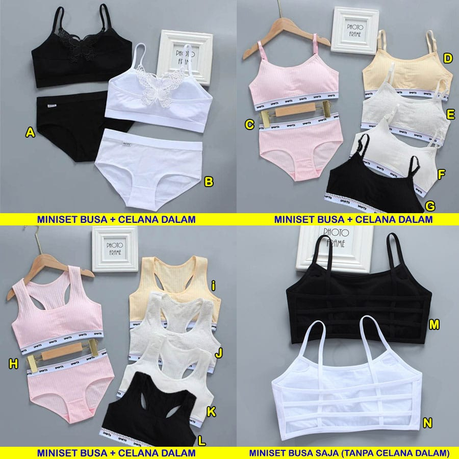 Miniset Busa / Bra Anak Remaja Dengan Celana Dalam