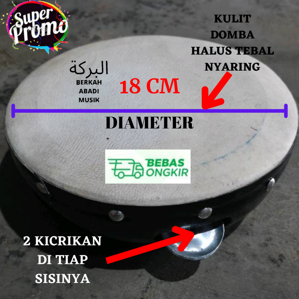 Mainan Hadroh KRICIK Mainan rebana Mainan terbangan anak kecil Terbangan kecil Terbang anak kecil te