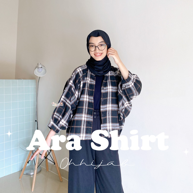 Ara Flanel Shirt | Kemeja Flanel Batwing