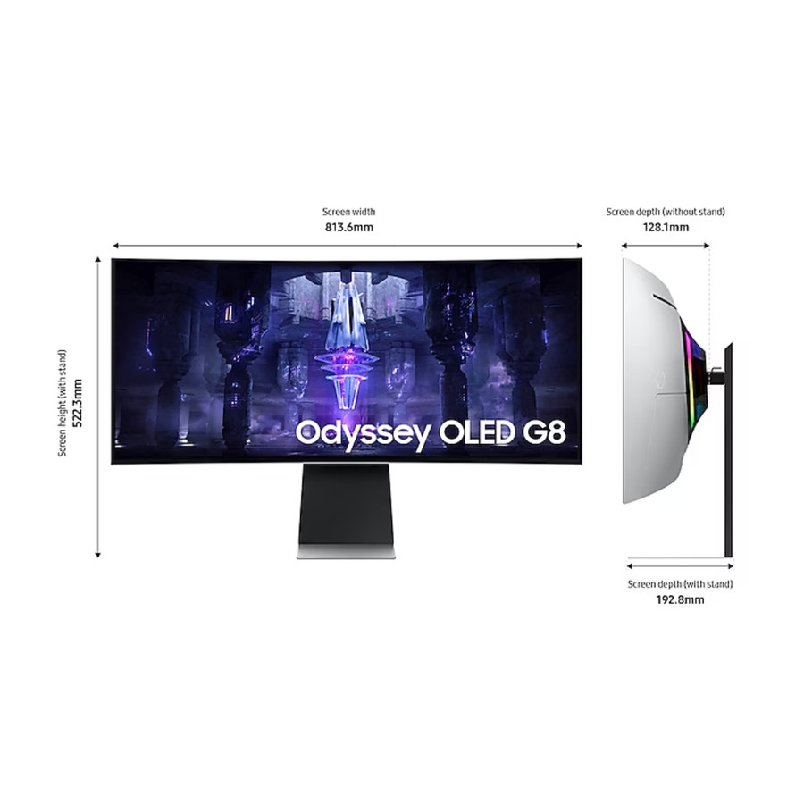 Monitor Samsung Odyssey OLED G85SB LS34BG850 34&quot; Curved QHD 175Hz