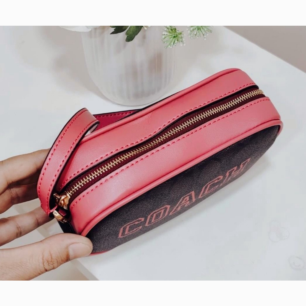 Coach Jamie Wristlet In Signature Canvas with Varsity Motif CB851