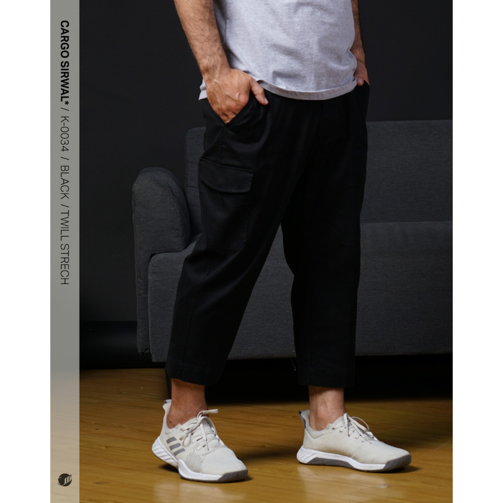 SAMASE Celana Sirwal Cargo K003 Pakaian Muslim Pria Dewasa Samase Clothes Official Twill Sterch Orig