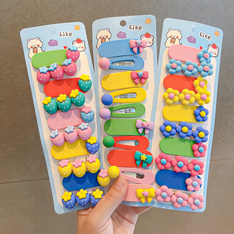 [PRINCESS KESLI]10 IN 1 Jepitan Rambut Anak Balita Perempuan Cewek Korea Fashion Lucu Pita Rambut Anak Ikat Rambut Anak Perempuan Set