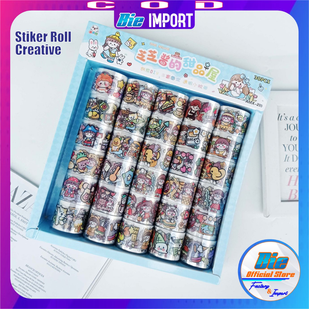 Stiker Momo Roll Karakter Premium Impor Best Seller