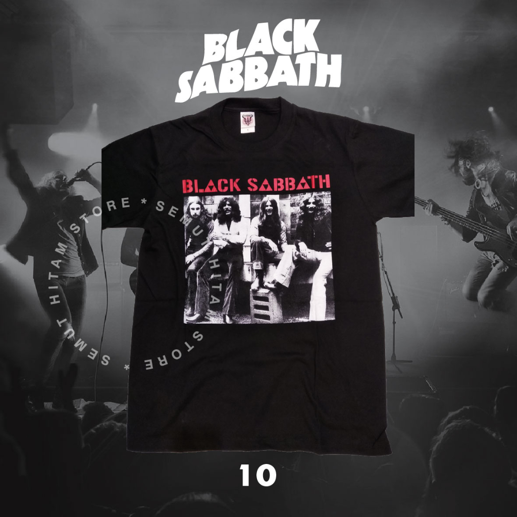 Kaos BLACK SABBATH Builtup Band Musik Rock Metal Prapatan Rebel Puritan