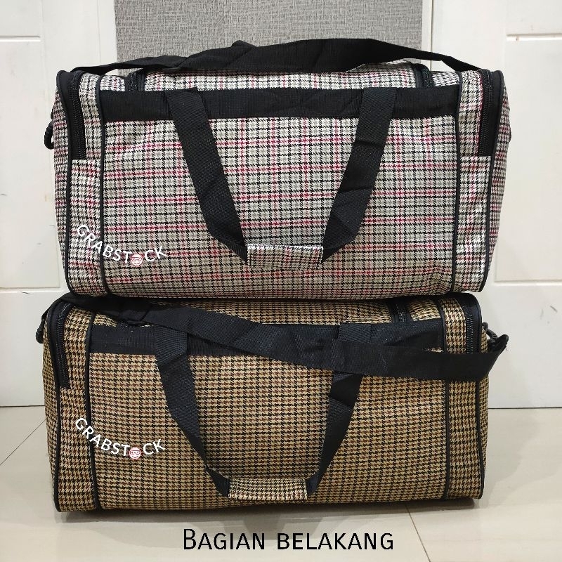 Tas Pakaian Kotak-kotak Travel Bag