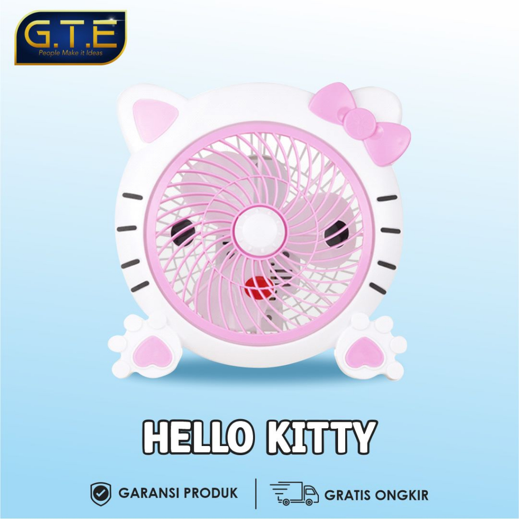 GTE | KIPAS ANGIN KARATER 10INCH KIPAS MEJA LISTRIK TABLE FAN | KIPAS KARAKTER LUCU