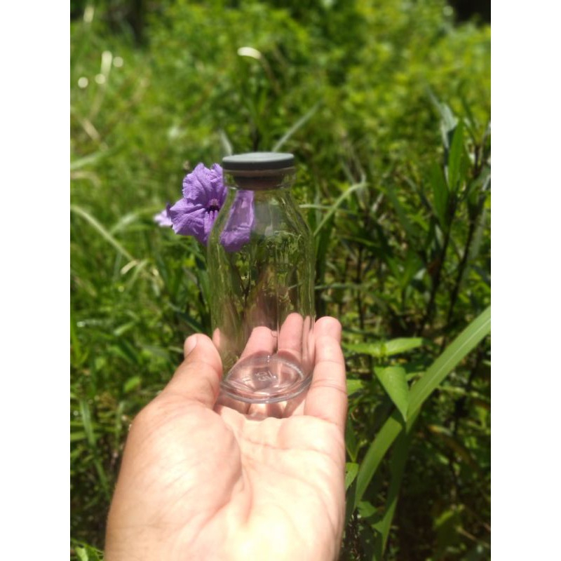 BOTOL ASI KACA TUTUP KARET   /  BOTOL KACA 50ML DAN 100ML / BOTOL ASI KACA
