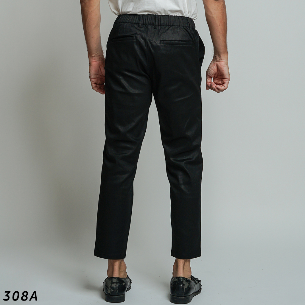 HSRM Celana Gallen Ankle Pants Black 308 A | Celana Chinos Ankle Pants Slimfit