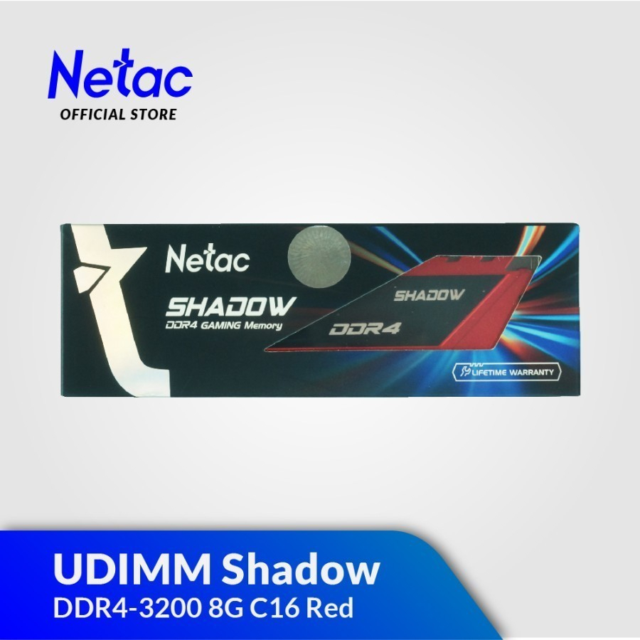 RAM PC 8GB Netac Shadow DDR4 3200Mhz C16