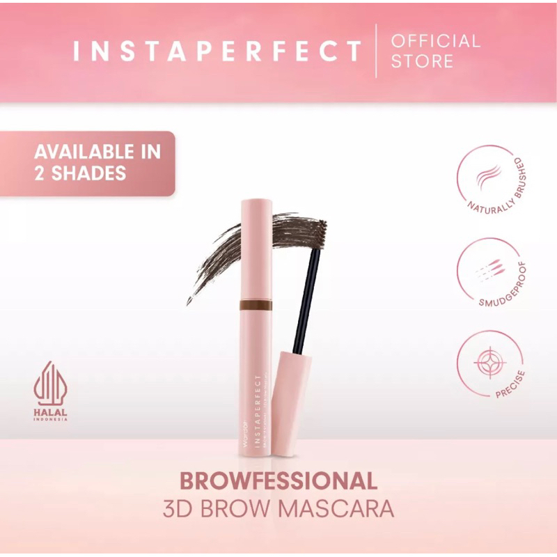 Instaperfect BROWFESSIONAL 3D Brow Mascara 5.5 g - Maskara Alis (Natural &amp; Smudgeproof)