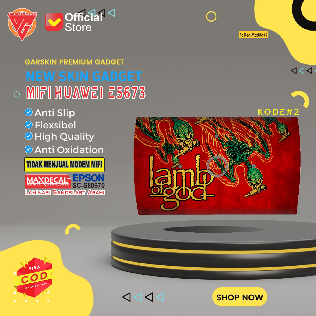 Garskin Mifi Huawei E5673 Skin Premium Mifi  Motif Lamd