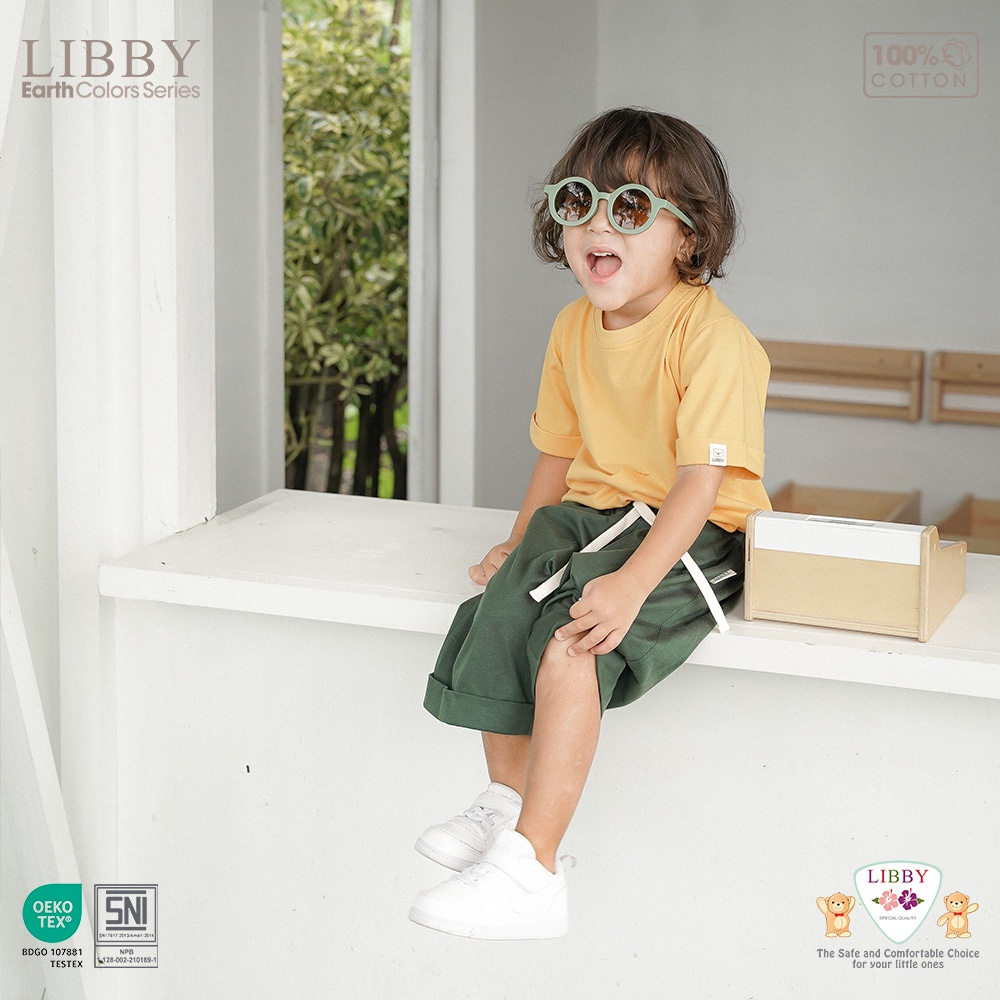 LIBBY MURAH CELANA PENDEK TOM SHORT COTTON EARTH COLOURS BAYI ANAK