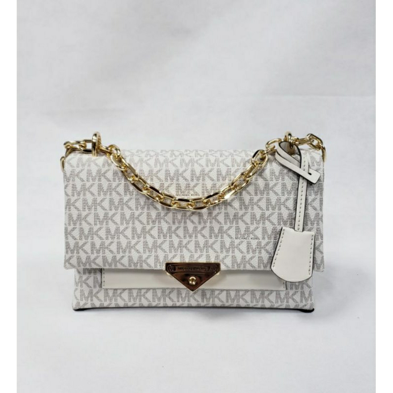 michael kors Cece medium flap shoulder bag vanilla