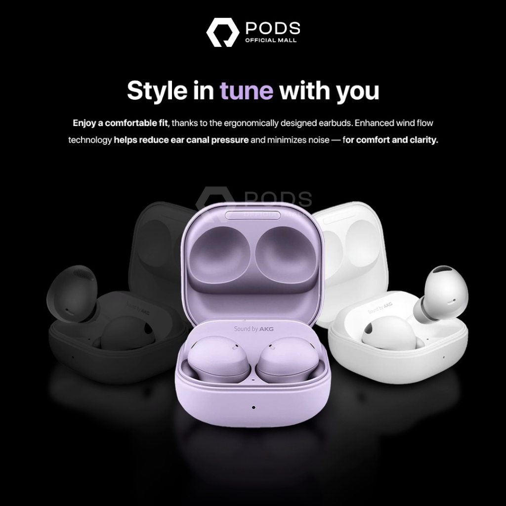 Galaxy Buds Pro By Pods Indonesia - With Active Noise Cancellation, 360 Audio Sound, 2 Way Speaker, Earbud Bluetooth True Wireless, Earphone Bluetooth, Original Garansi Resmi - By Pods Indonesiaa