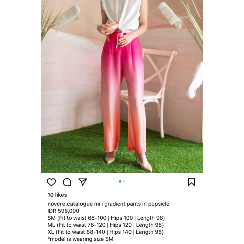 Novere x Mmehuillet Mili Gradient Pants in Popsicle