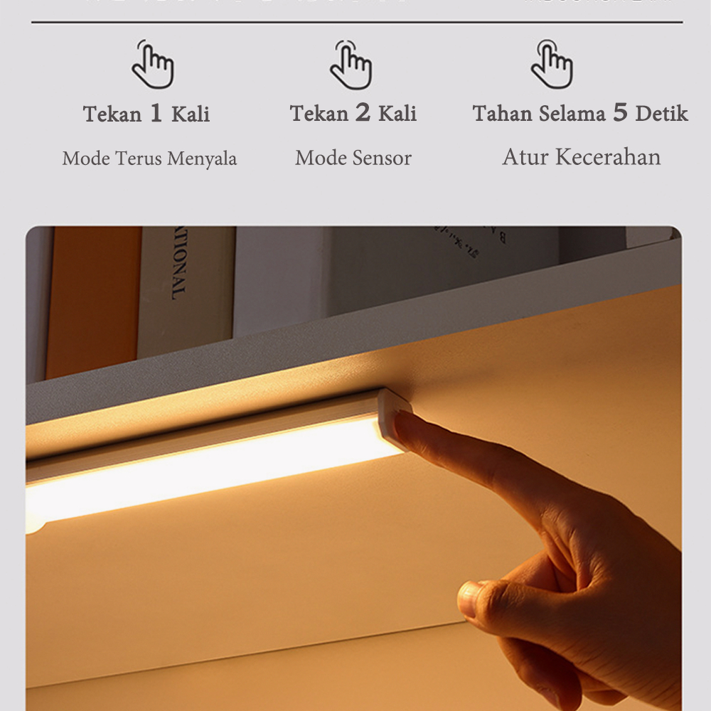 Lemari Kamar Lampu Dinding Lampu samping tempat tidur LED lampu sensor multi-fungsi,lampu belajar lampu lemari pakaian portabel
