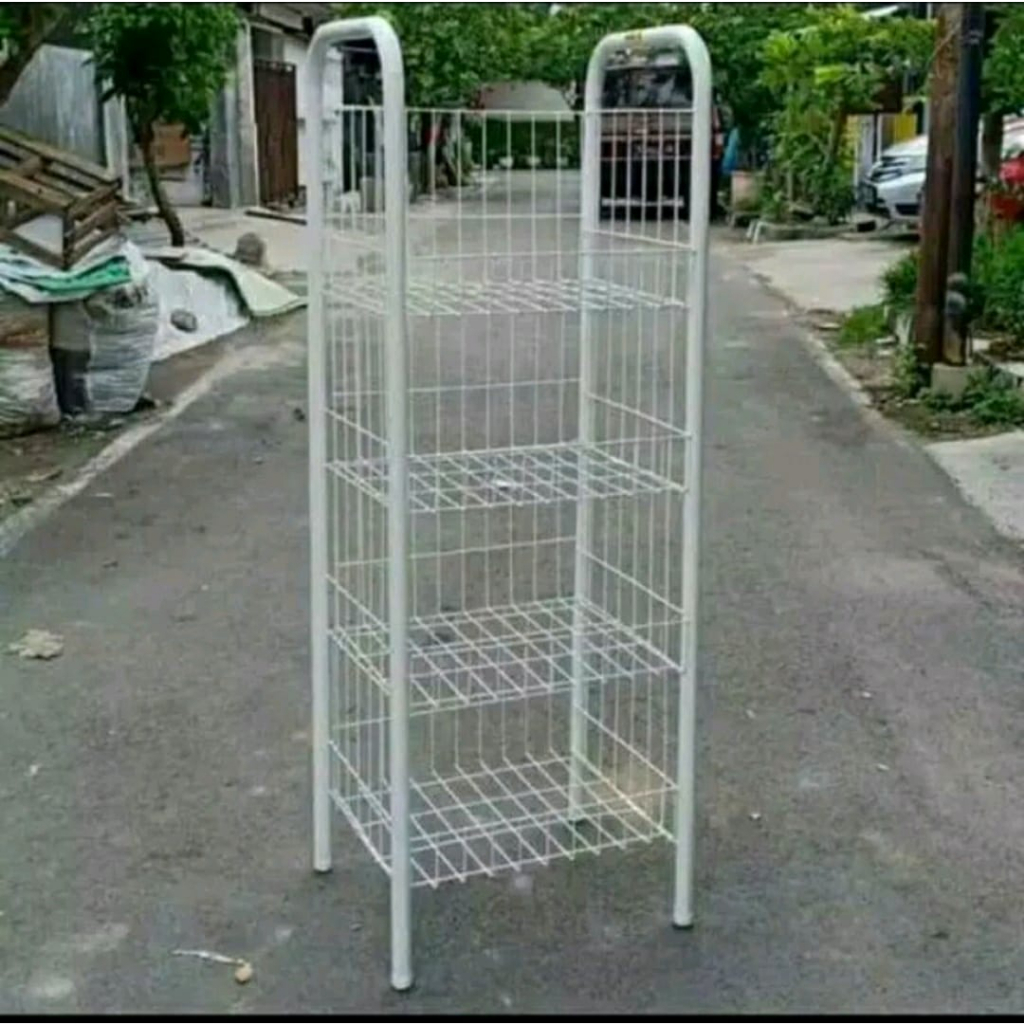 Rak serbaguna/rak jualan/rak keranjang/rak Ciki/rak toko/rak susun jumbo