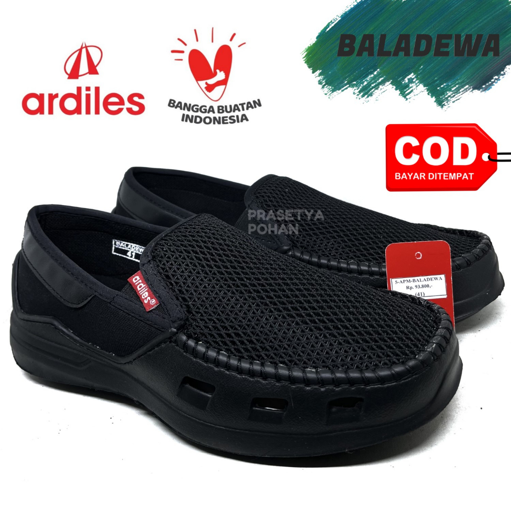 Sepatu Ardiles Slip On Pria Hitam Original Ardiles - Sepatu Ardiles Pria