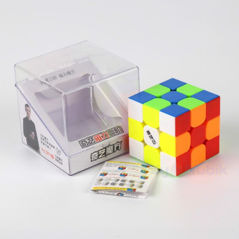 Rubik 3x3 Qiyi MS 3x3 MAGNETIC Stickerless ORIGINAL qy