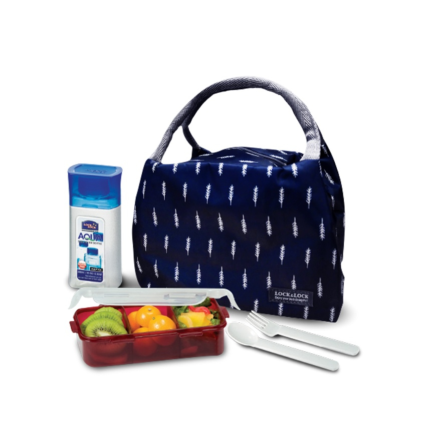 (BISA COD) PAKET TAS PHILIPS DAN LOCK &amp; LOCK KOTAK MAKAN LUNCH BOX TAS BEKAL MAKANAN ANAK TAHAN PANAS INSULATE ALUMUNIUM ALUMINIUM