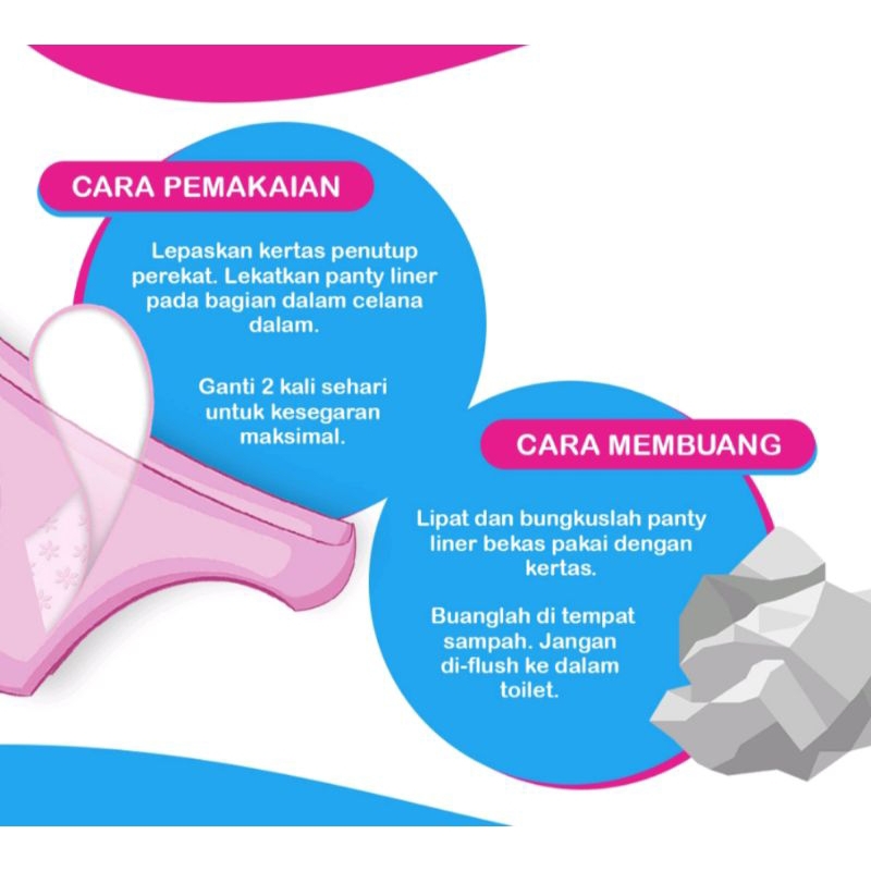 paket  pantyliner repack isi 6 pcs