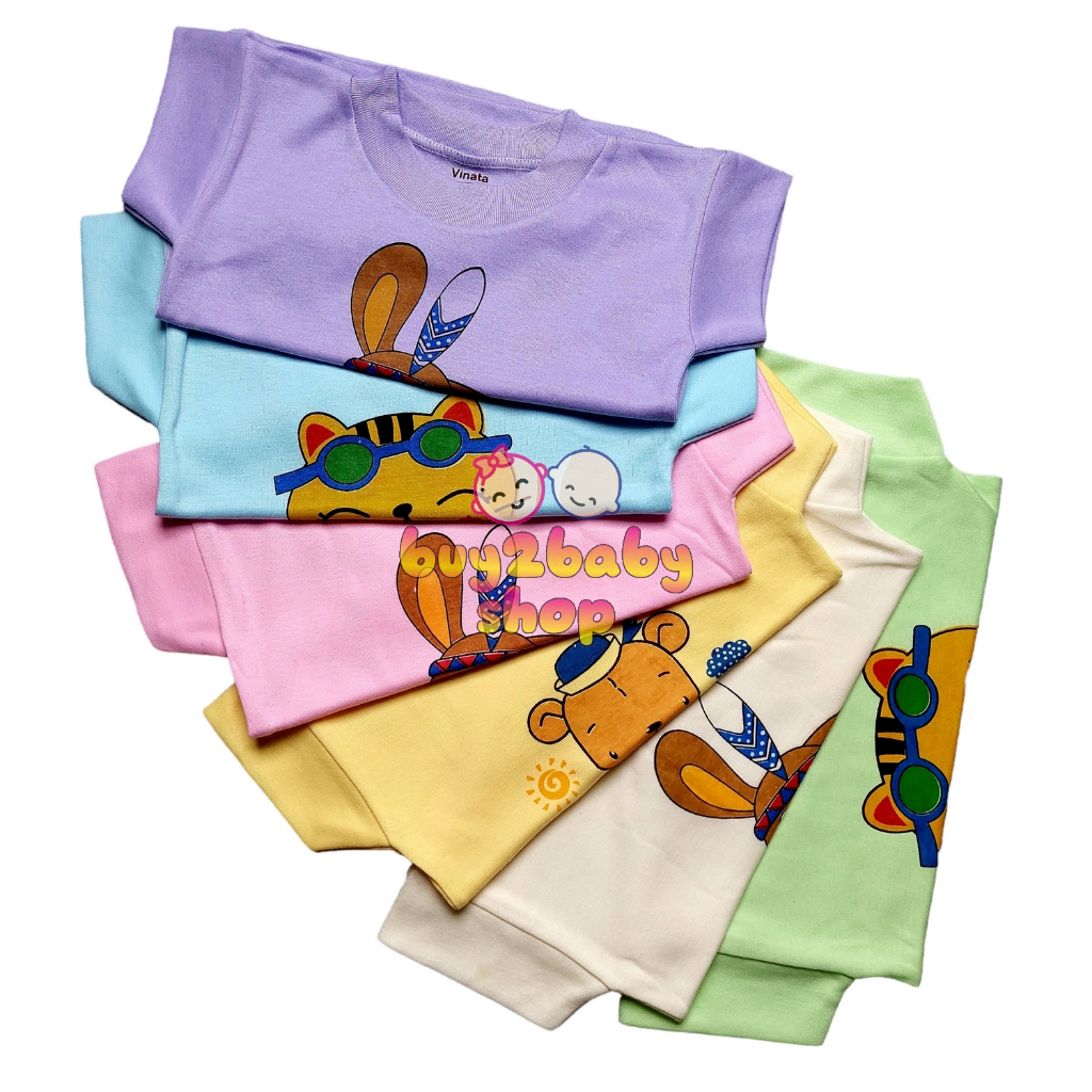 Kaos Oblong Bayi One Baby Sablon Oblong Bayi murah berkualitas Isi 6 PCS