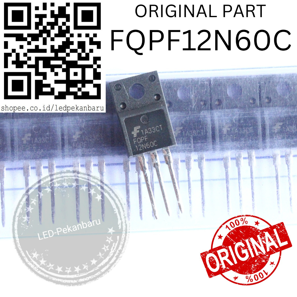 ORIGINAL FQPF12N60C FQPF 12N60C 12N60 MOSFET 12A 600V FET TO-220F