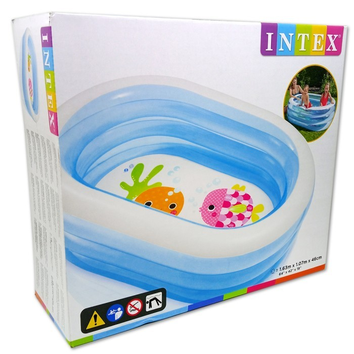 SALE !!! Intex 57482 Kolam Renang Anak My Sea Friends Pool 163x107x46cm