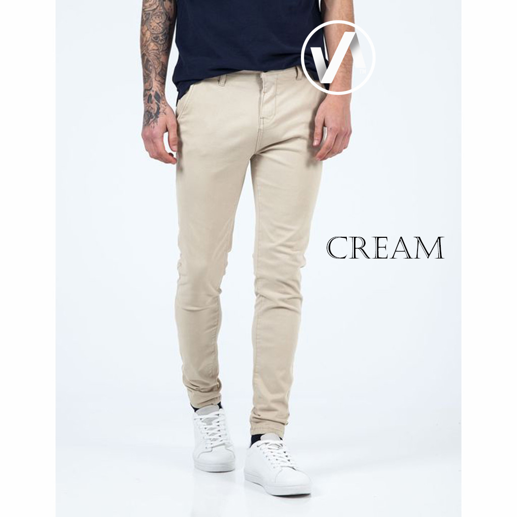 Celana Pria Panjang Chino Slim Fit Kerjaharian Santai Casual Formal Bahan Tebal Original