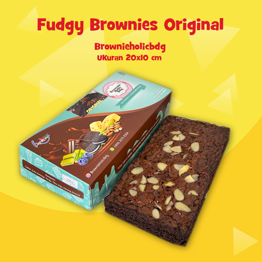 

Brownies Coklat Original Fudgy Brownieholicbdg