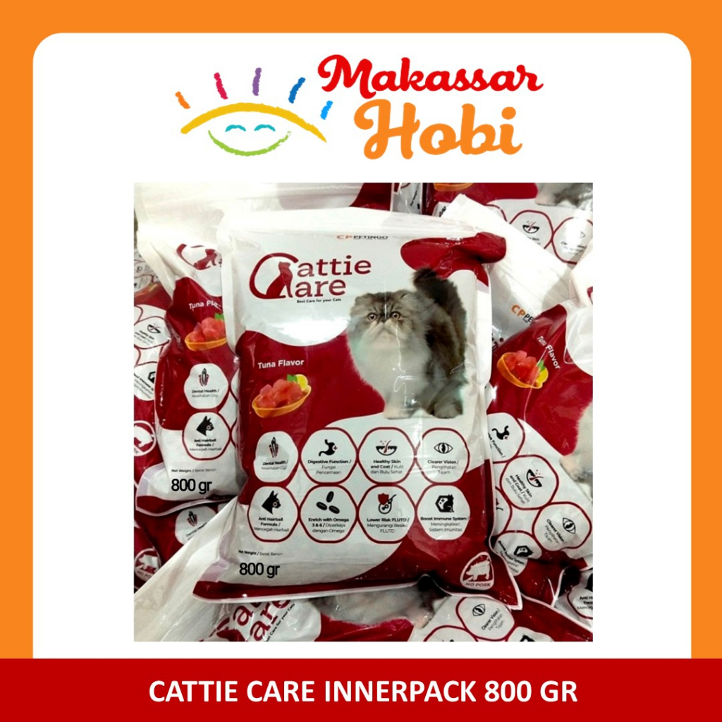 Cattie Care Tuna Repack 800gr 800 gr Makanan Kucing Bolt Bagus Pakan Catie