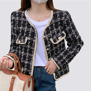 XiaoZhaiNv Korean Style Cardigan Lengan Panjan Wanita Crop 0770