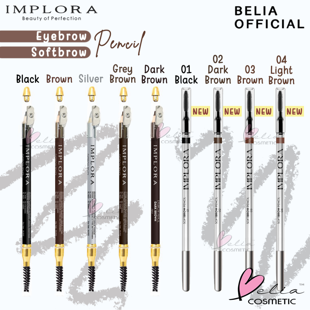 Foto ❤ BELIA ❤ Implora (✔️BPOM) Pensil Alis 2.5 gram ( soft eyebrow pencil )