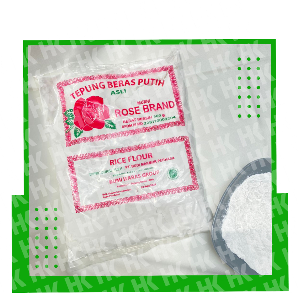 

Tepung Mawar Beras (TMB) Rose Brand 500 gram