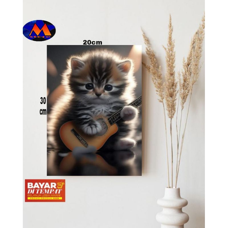HIASAN DINDING TEMA KUCING/POSTER KAYU GAMBAR KUCING/POSTER TEMA KUCING/PAJANGAN DINDING RUMAH