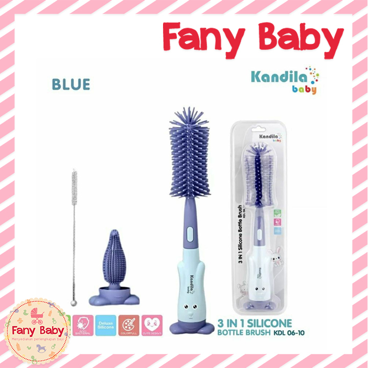 KANDILA BABY 3IN1 SILICONE BOTTLE BRUSH / KDL 06-10