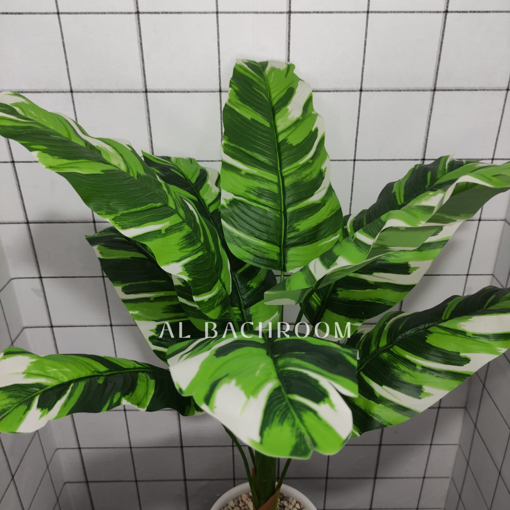 TANAMAN ARTIFICIAL BAMBU VARIEGATA PK B8128 BUNGA DEKORASI RUMAH