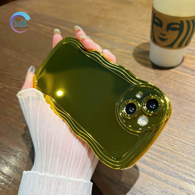 SOFT CASE SOFTCASE TPU WAVE GELOMBANG GOLD FOR IPHONE X XS MB4752