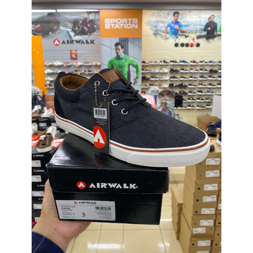 Sepatu Airwalk Kurt Black Men's Shoes Original