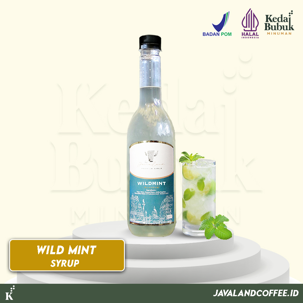 Javaland Syrup / Sirup Rasa Wild Mint / Mojito Mint 620ml - Premium