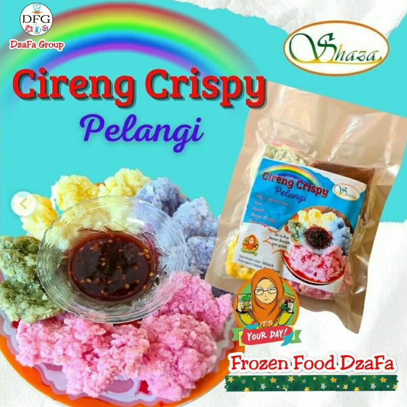 

CIRENG CRISPY SHAZA (PELANGI) isi 15pcs