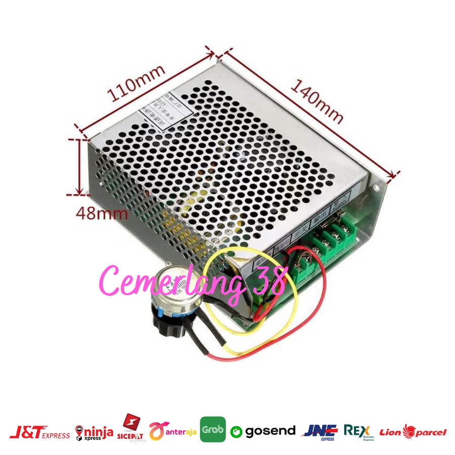 AC 110-220V PWM Speed Controller For DC 0-100V 500W Spindle Motor