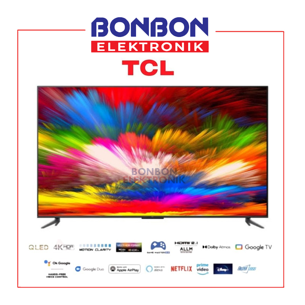 TCL LED TV 75&quot; 75C645 QLED 4K UHD Google C645 SMART TV HDR10+ DOLBY