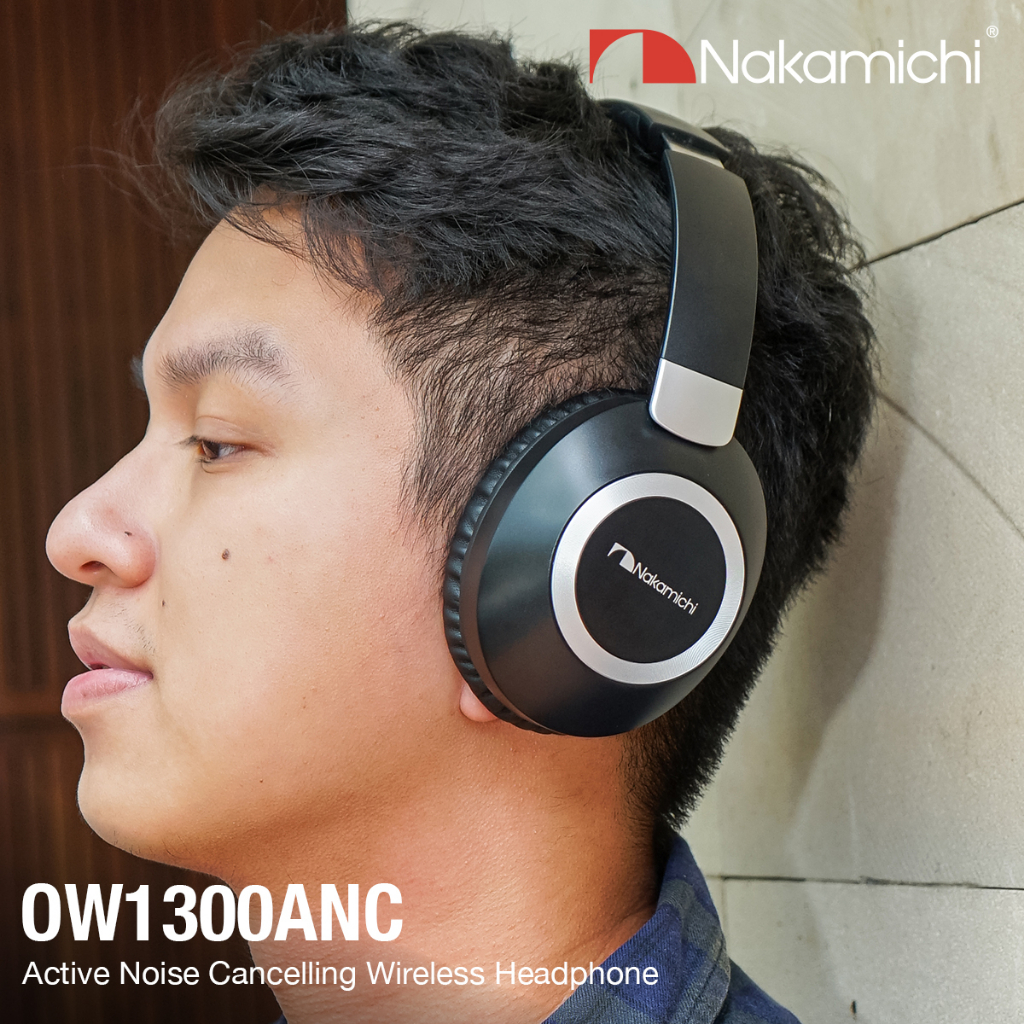 Nakamichi OW1300ANC Active Noise Cancelling Wireless Headphone ANC HD