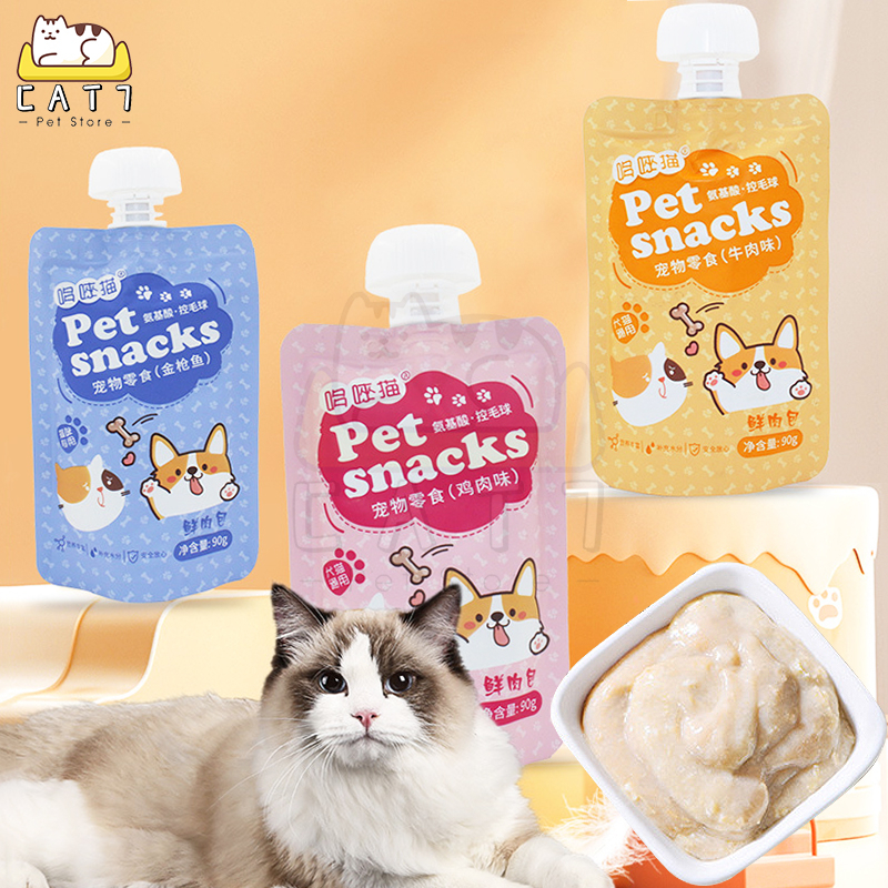 Cemilan Kucing Snack Kucing 90g Makanan Basah Kucing