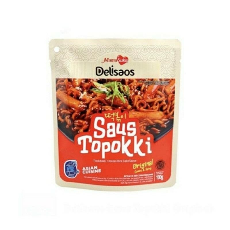 

Saus Topokki Original Delisaos Mama Suka 100gr / Saos Topokki Halal