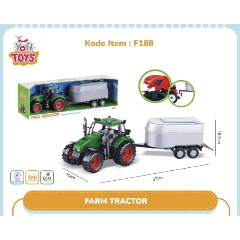 Mainan Farm Tracktor F188 Yofi Toys